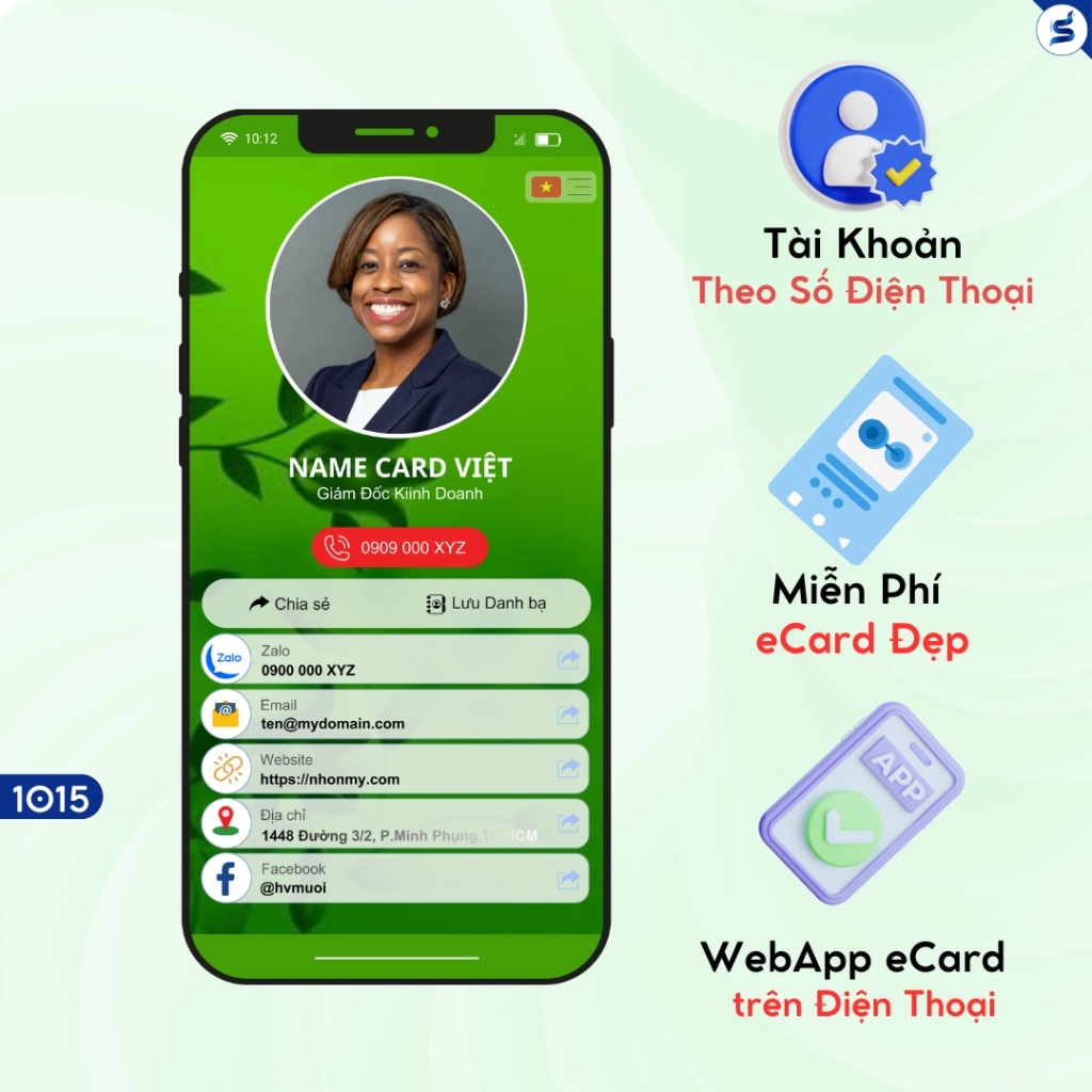 Card Visit có mã Qr Code, Làm Card Visit thông minh(1015) - Ảnh 13