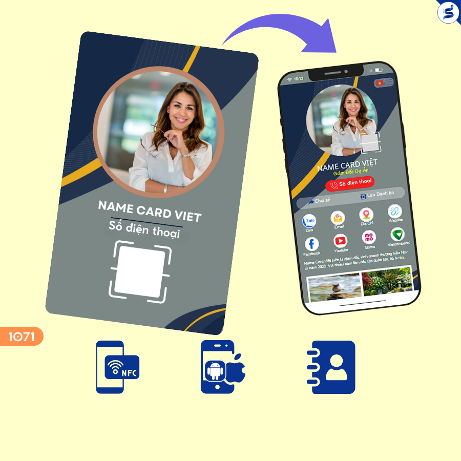 Thẻ có mã Qr Code, Thẻ thông tin cá nhân (1071)