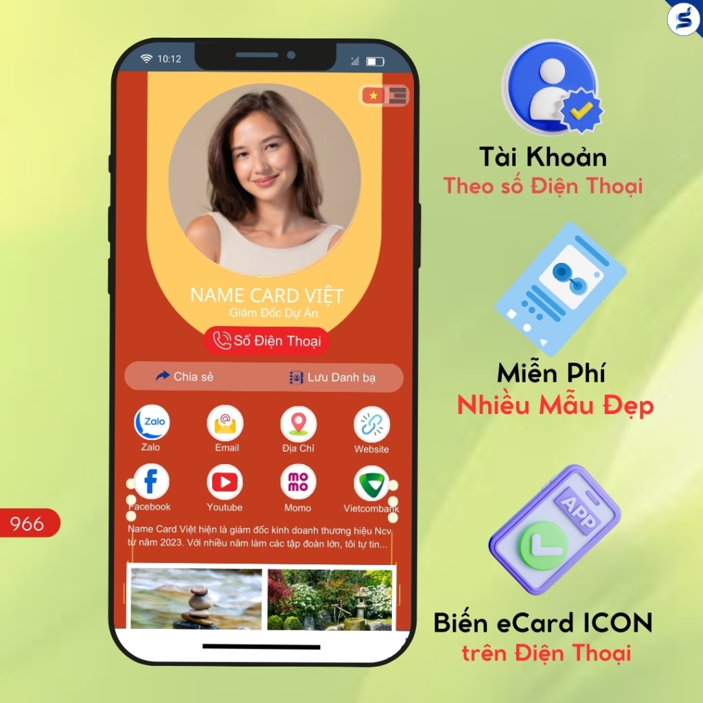 Danh Thiếp Thông Minh, thẻ có chip NFC và mã QR (966) - Ảnh 10