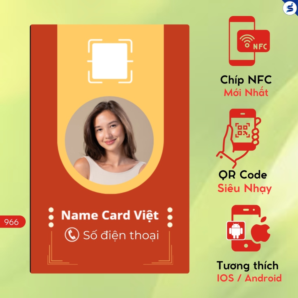 Danh Thiếp Thông Minh, thẻ có chip NFC và mã QR (966) - Ảnh 8