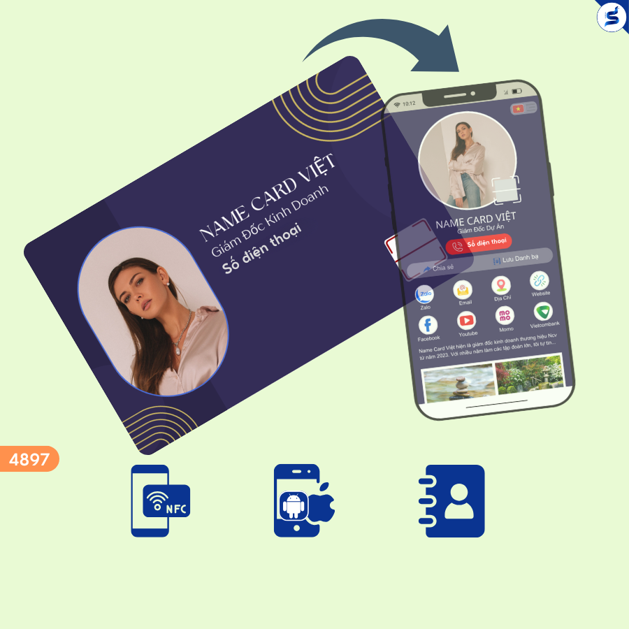 Name Card hiện đại, Không ngại kết nối