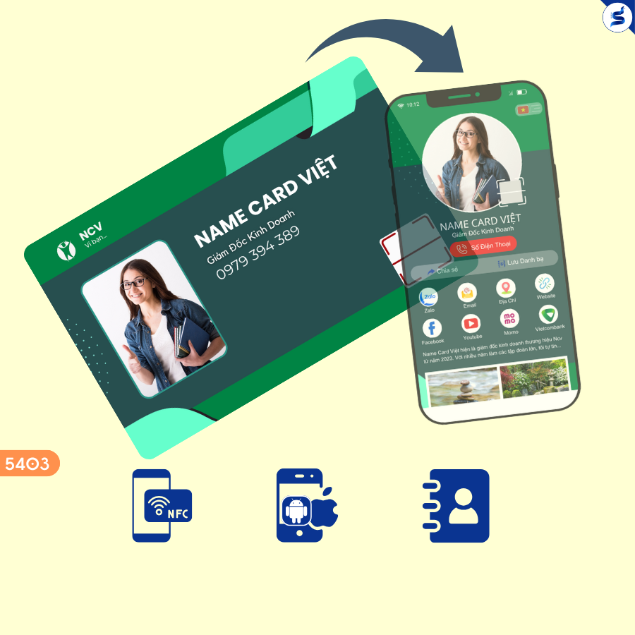 Danh thiếp doanh nghiệp, số hoá card doanh nghiệp (5403)