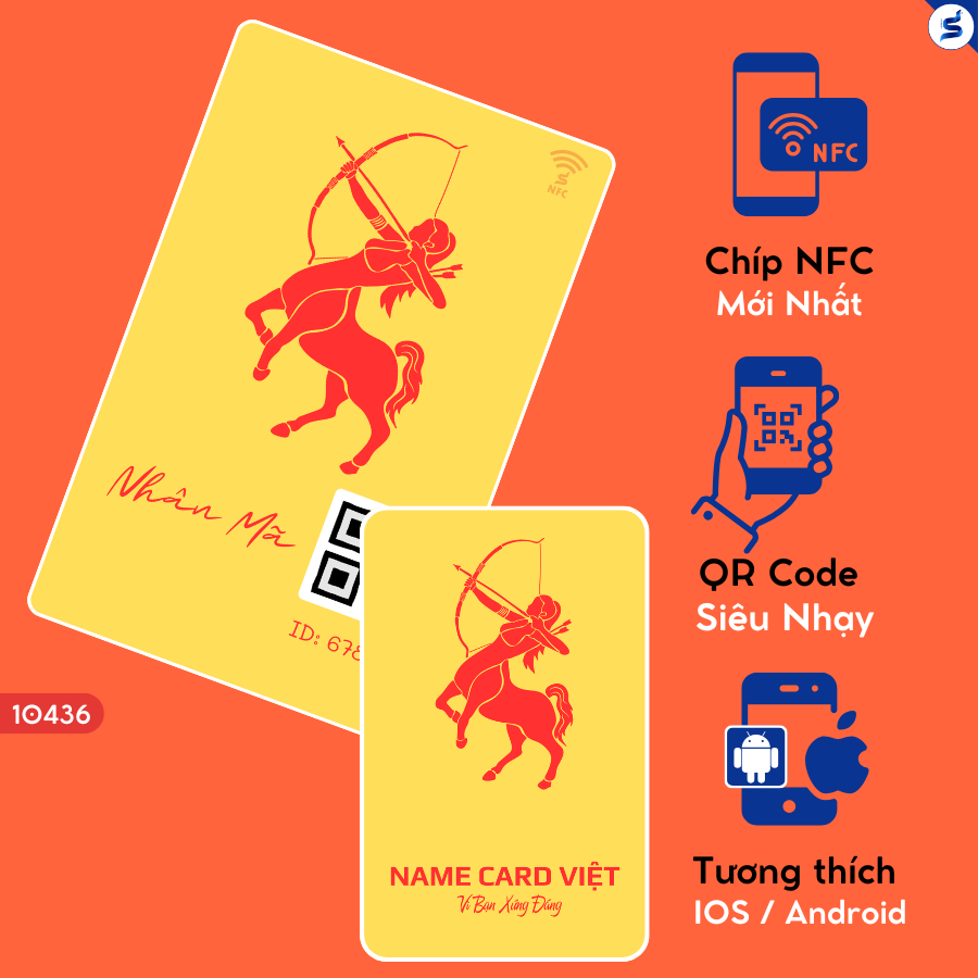Danh Thiếp Thông Minh Nhân Mã Đỏ Vàng + 1 năm eCard pro (10436) - Ảnh 3