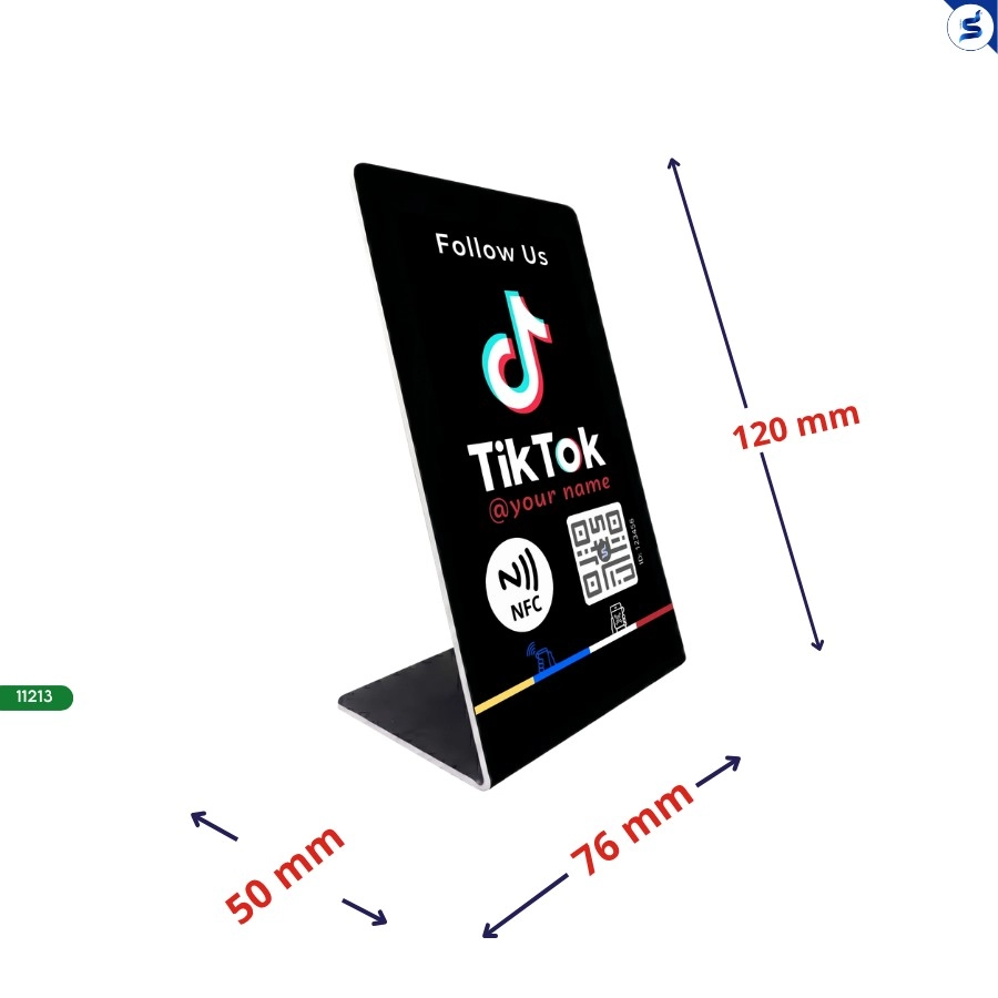 Bảng follow kênh tiktok qr code và nfc (11213) - Ảnh 3