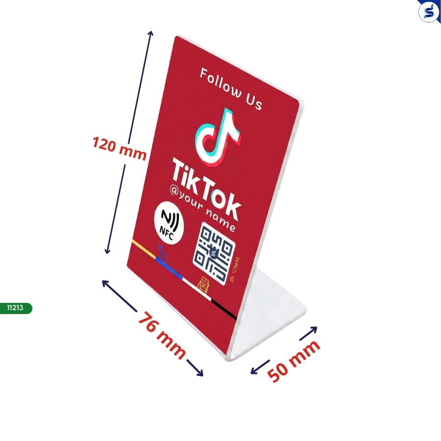 Bảng follow kênh tiktok qr code và nfc (11213) - Ảnh 2