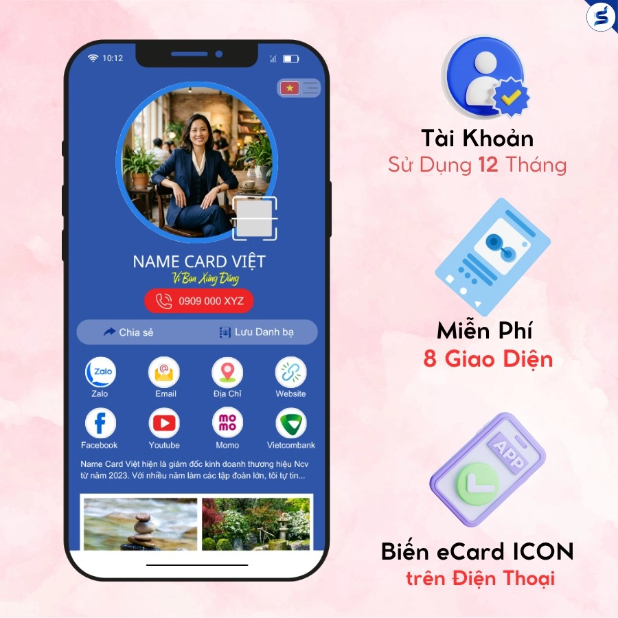 Thẻ chạm thông minh, thẻ chạm có NFC & Qr Code (11167) - Ảnh 3