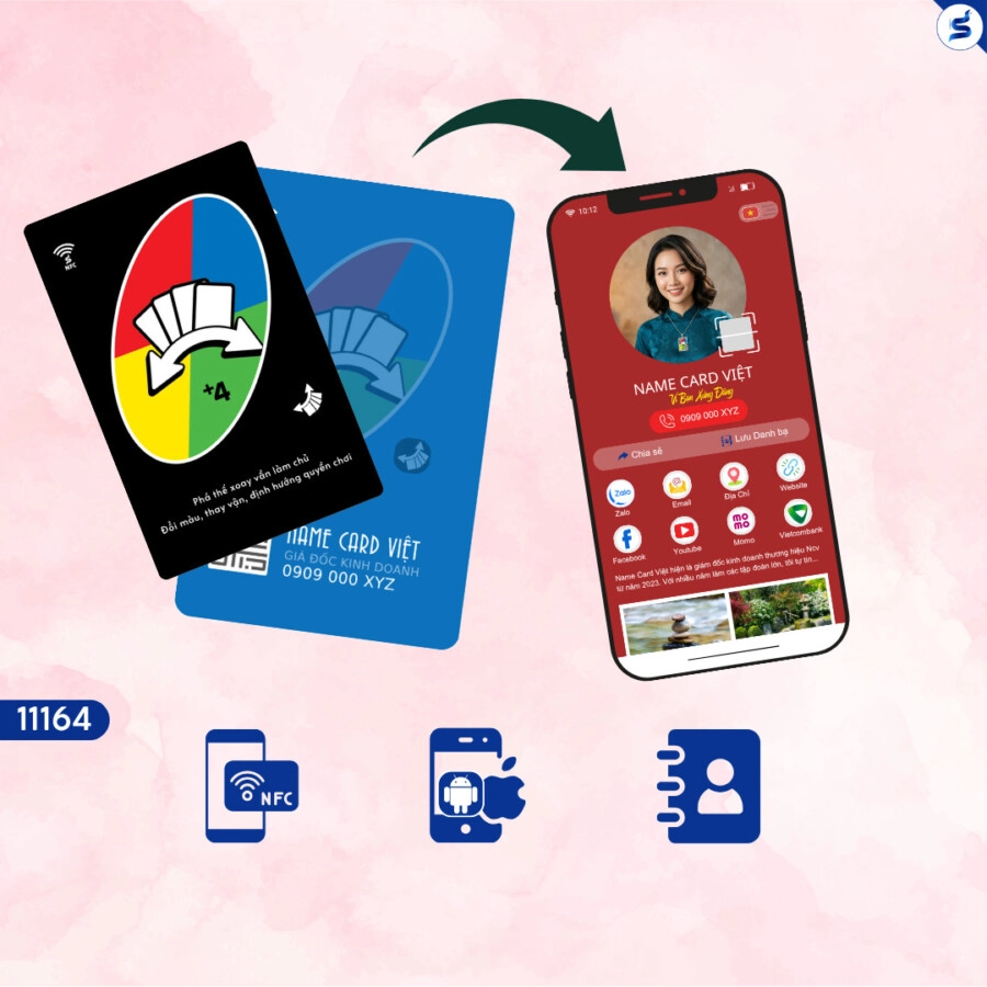 Name Card điện tử UNO, độc lạ (11164)