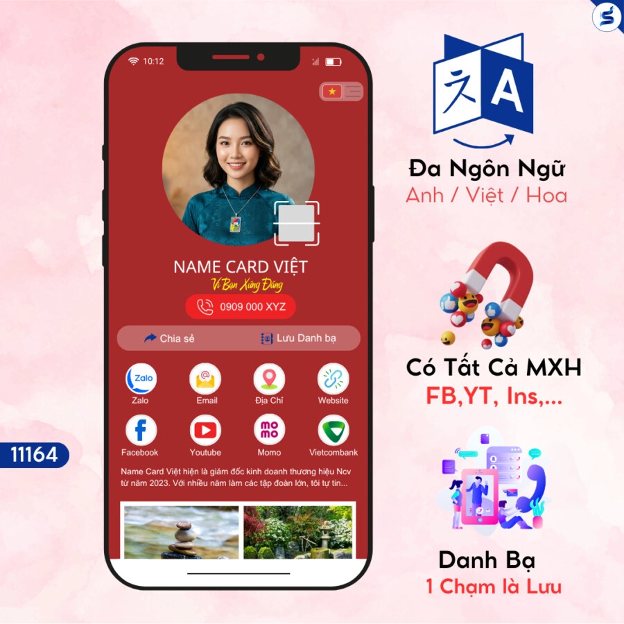 Name Card điện tử UNO, độc lạ (11164) - Ảnh 7