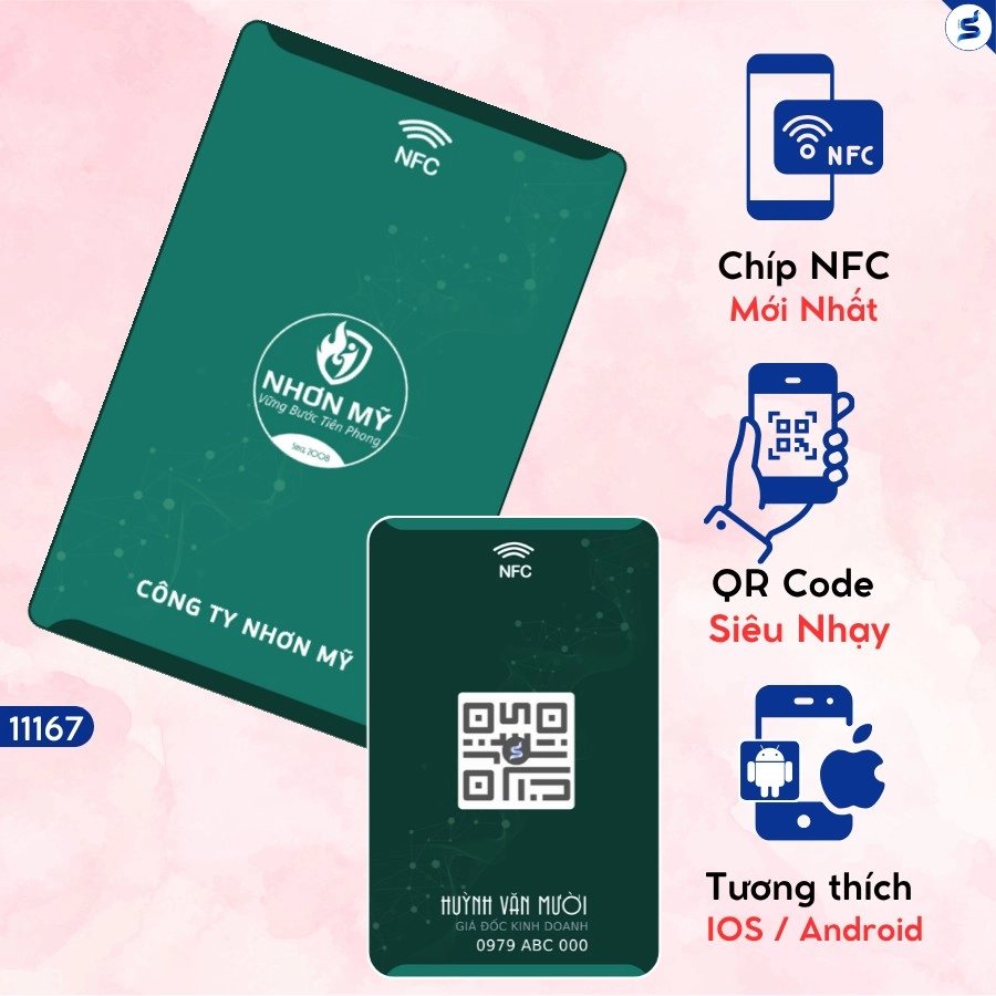 Thẻ chạm thông minh, thẻ chạm có NFC & Qr Code (11167) - Ảnh 6