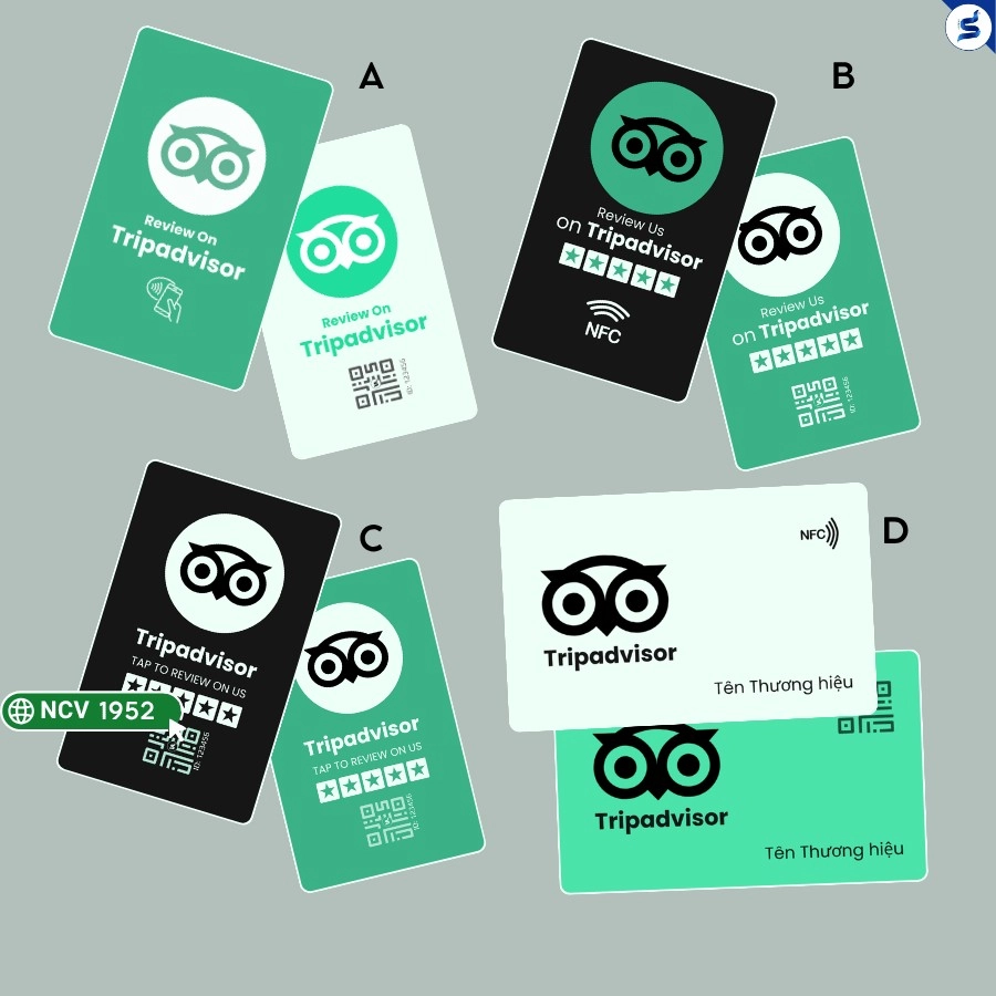 Thẻ review TripAdvisor, Thẻ NFC Thu Hút Đánh Giá Tích Cực (1952)