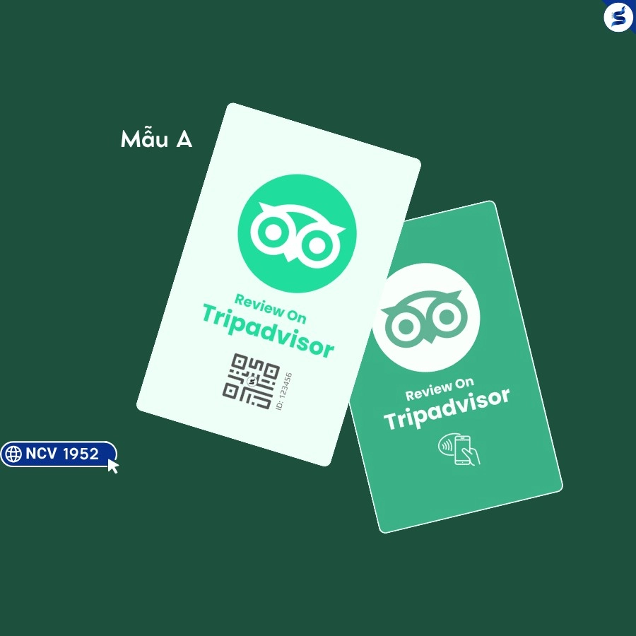 Thẻ review TripAdvisor, Thẻ NFC Thu Hút Đánh Giá Tích Cực (1952) - Ảnh 2