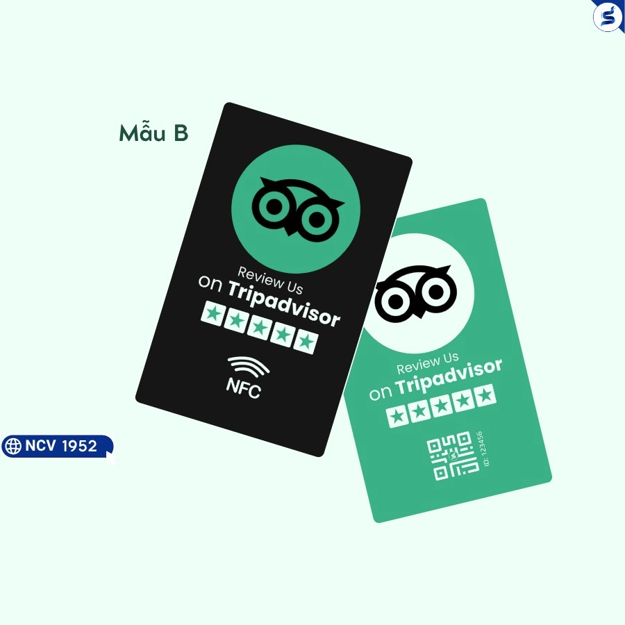 Thẻ review TripAdvisor, Thẻ NFC Thu Hút Đánh Giá Tích Cực (1952) - Ảnh 3