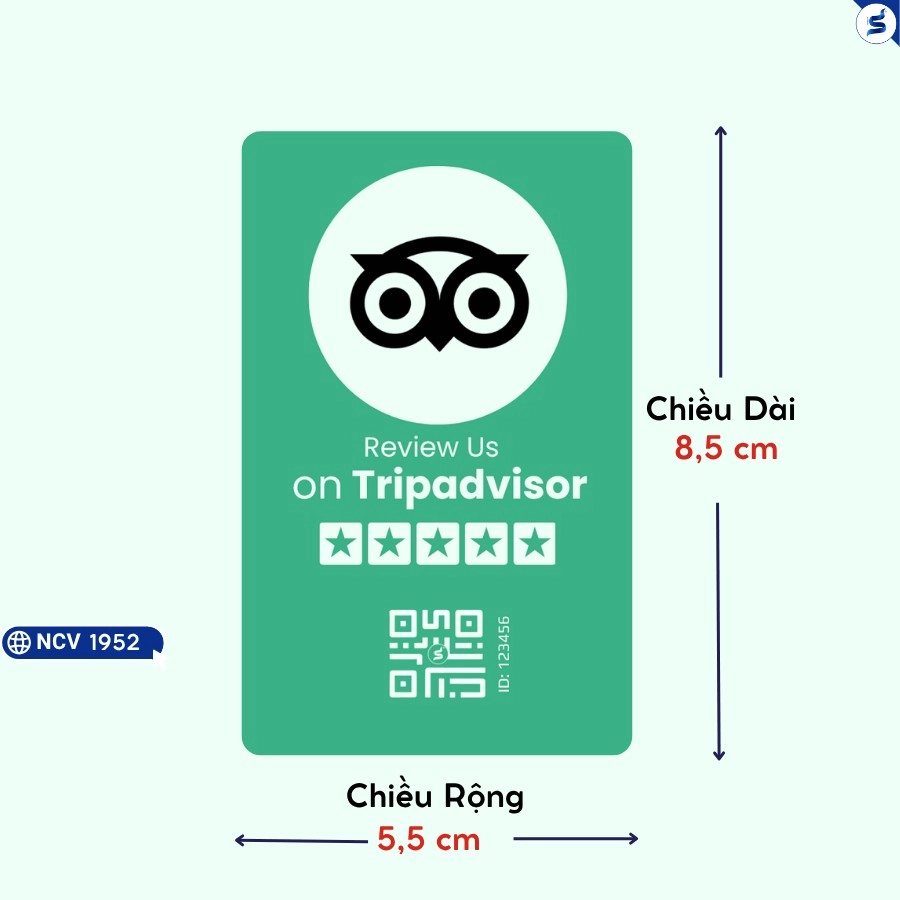 Thẻ review TripAdvisor, Thẻ NFC Thu Hút Đánh Giá Tích Cực (1952) - Ảnh 7