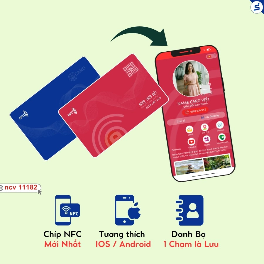 Name card điện tử NFC, Qr Code(11182) - Ảnh 3
