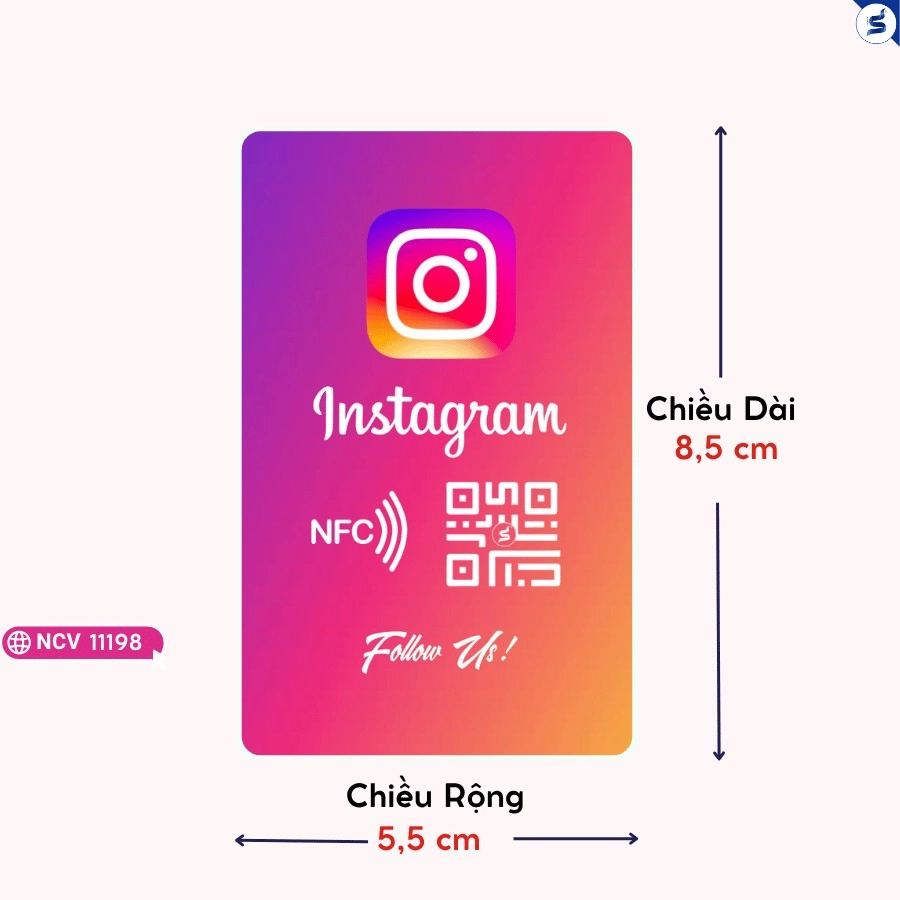 Thẻ Đánh Giá Instagram NFC Cho Nhà Hàng, Cafe: Chạm Là Follow (11198) - Ảnh 7