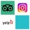 TripAdvisor, Yelp, Instagram