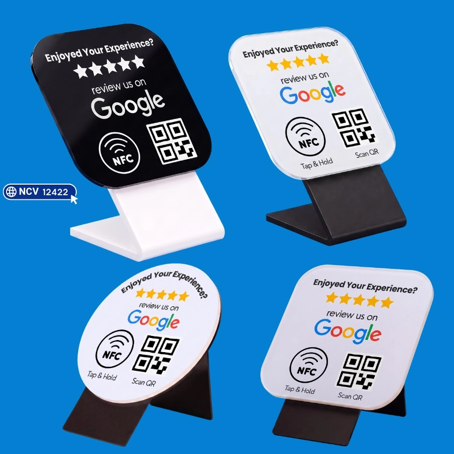 Giá đỡ đánh giá Google NFC, thiết kế theo yêu cầu (12422)