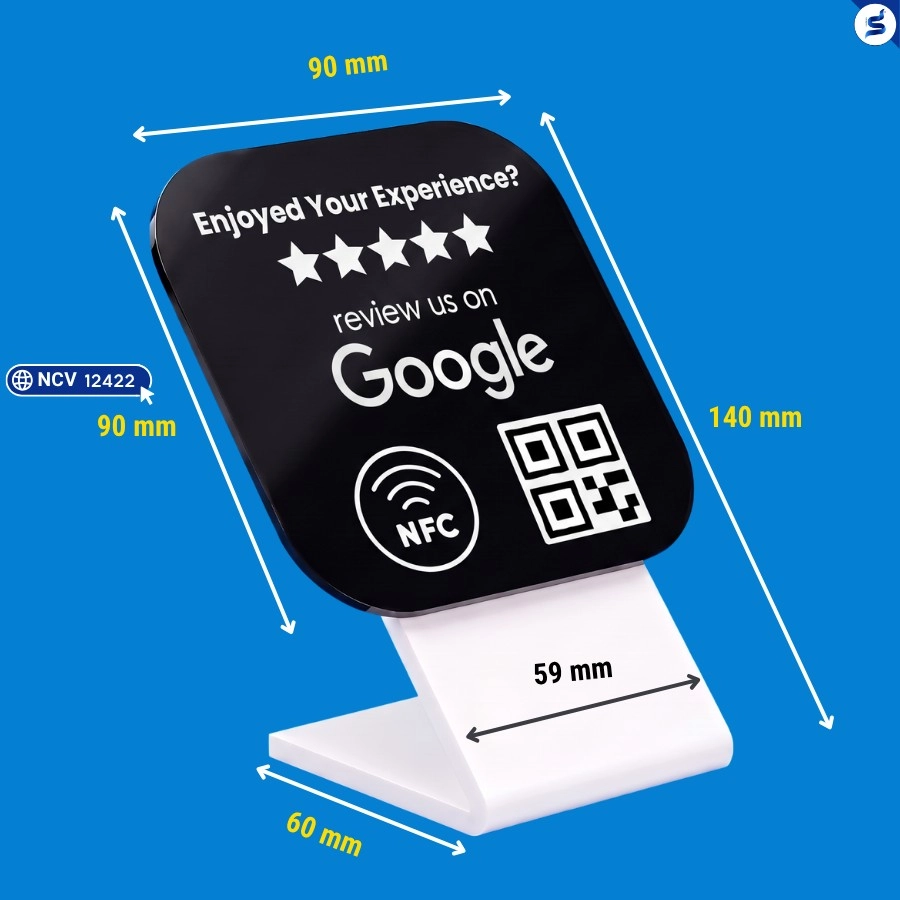 Giá đỡ đánh giá Google NFC, thiết kế theo yêu cầu (12422) - Ảnh 2