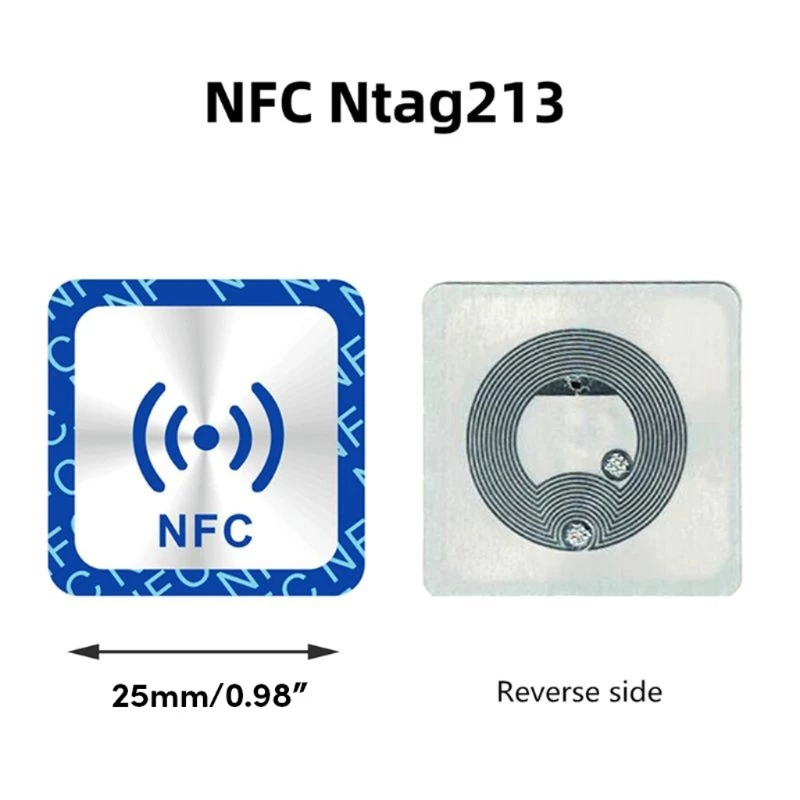 NFC Ntag213 Thẻ 25 Mm 30 Mm Chống Kim Loại - Ảnh 3