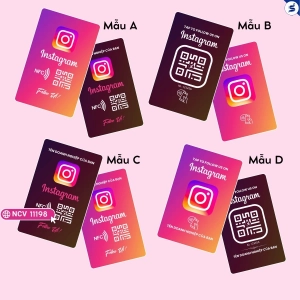 Thẻ Đánh Giá Instagram NFC Cho Nhà Hàng, Cafe: Chạm Là Follow (11198)