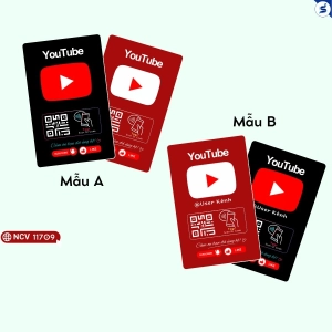 Thẻ follow youtube NFC & Qr Code (11709)