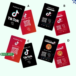 Card Follow Tiktok Nfc & Qr Code (4899)