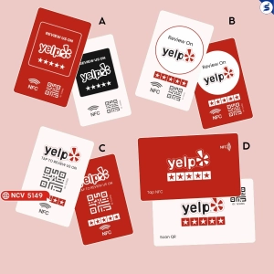 Thẻ review Yelp có NFC & Qr Code (5149)