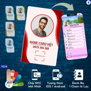 Danh thiếp Thông Minh, có tích hợp chip NFC và mã QR (1024)