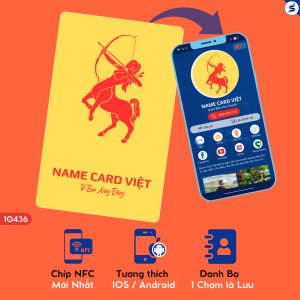 Danh Thiếp Thông Minh Nhân Mã Đỏ Vàng + 1 năm eCard pro (10436)