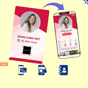 Danh thiếp điện tử, Danh thiếp có chip NFC và mã QR(1081)