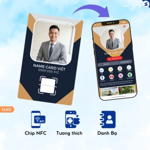 Thẻ doanh nghiệp thông minh, Thẻ có NFC & QrCode (1240)