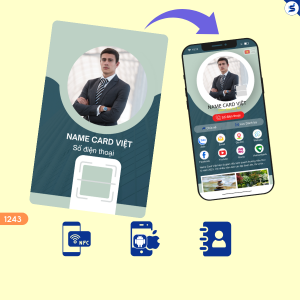 Danh thiếp điện tử cá nhân, Danh thiếp có NFC & QrCode (1243)