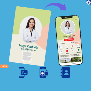 Namecard có NFC và mã Qr Code, Namecard điện tử (1926)