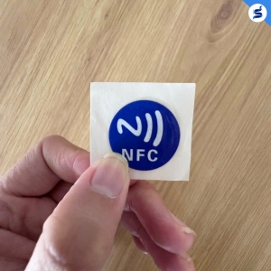 Thẻ NFC: Thẻ Dán NFC Màu Xanh Dương, Tròn (5567)