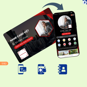 Thẻ cá nhân NFC, phong cách sống hiện đại (5182)