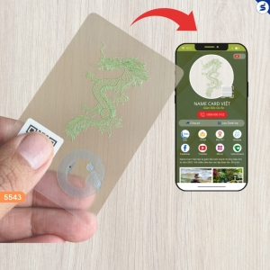Thẻ NFC: Thẻ NFC Rồng Xanh Phong Thủy (5543) +Tk 12 Tháng