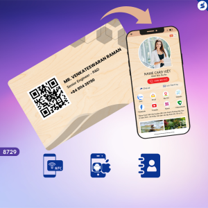 TapCard NFC Gỗ, Danh Thiếp Gỗ Cao Cấp, Sang Trọng & Đẳng Cấp(8729)