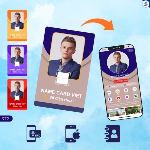 Thẻ Card Visit thông minh, Card Visit có chip NFC (972)