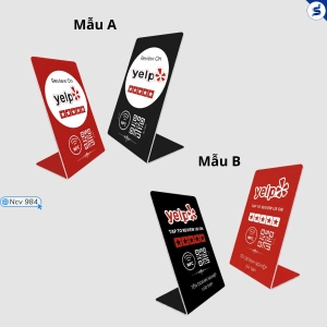 Bảng Review Yelp có chip NFC và mã QR (984)