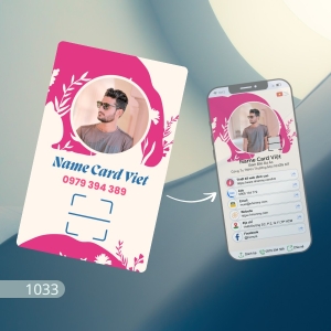 Thẻ có chip NFC và mã Qr code, Thẻ thông tin cá nhân (1033)