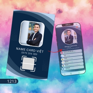 Card visit có chip NFC và mã QR, Card visit điện tử (1213)